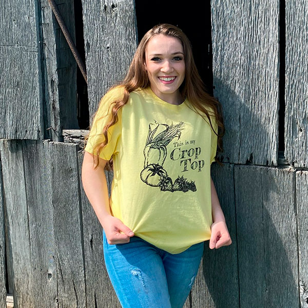 Crop Top T-shirt Witten Farm Market