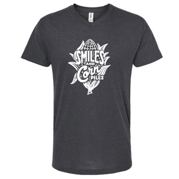 Witten Farm Market T-shirt Smiles Heather Grey Front