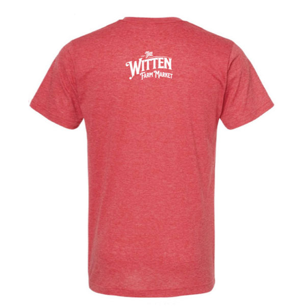 Witten Farm Market T-shirt Smiles Red Back